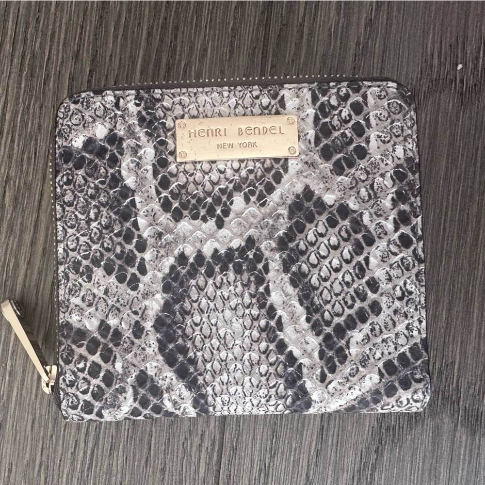 Henri Bendel Snake Print Small Wallet